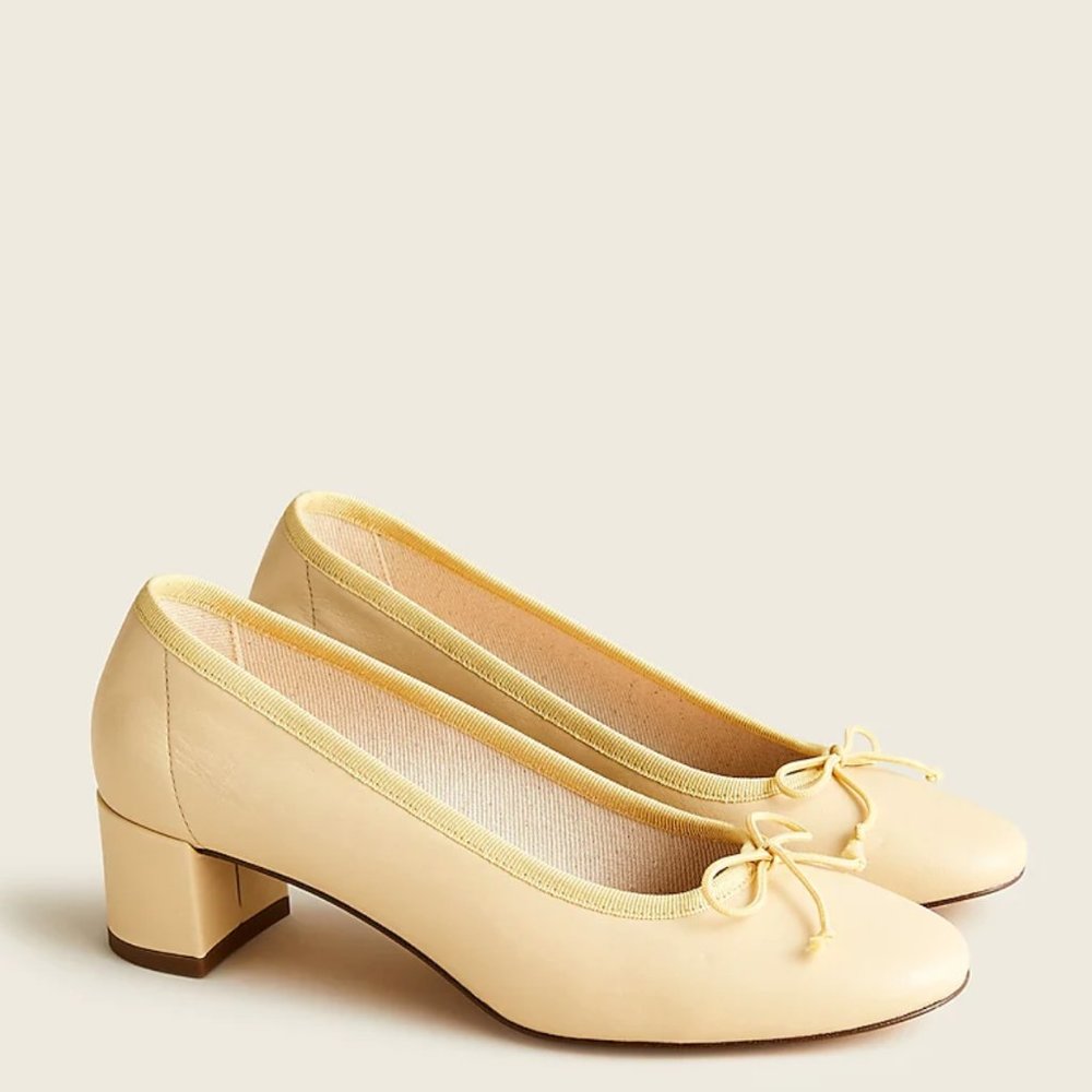 Kate block-heel ballet pumps